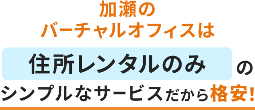 レンタルのみのシンプルなサービスだから格安